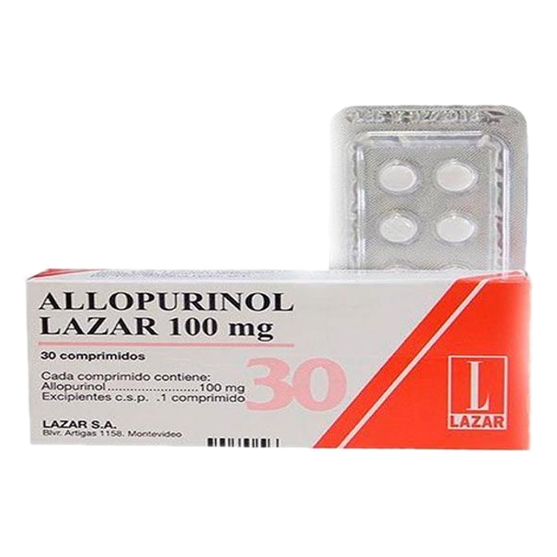 Allopurinol Lazar 100 Mg X 30 Comprimidos