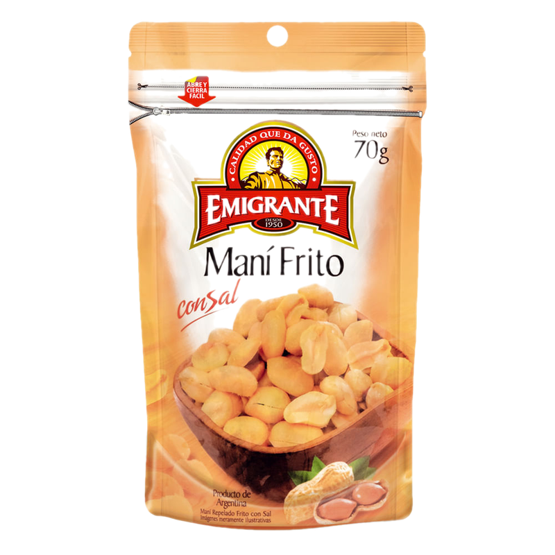 Maní Con Sal Emigrante 70 G