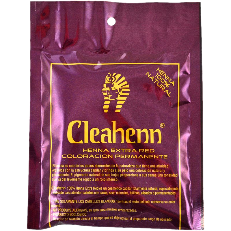 Coloración Vegetal Cleahenn Extra Red Sobre 50 G