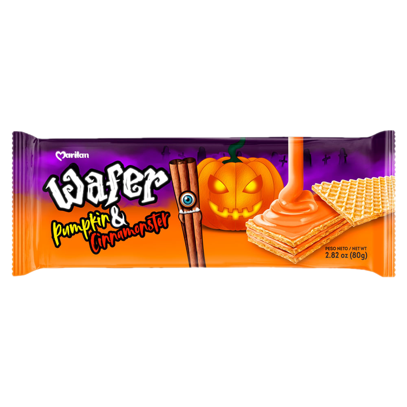 Galleta Oblea Marilan Halloween Sabor Calabaza Y Canela 80 G