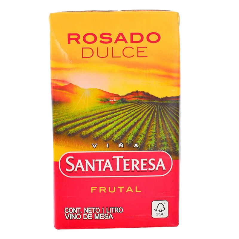 Vino Rosado De Mesa Dulce Santa Teresa 1 L