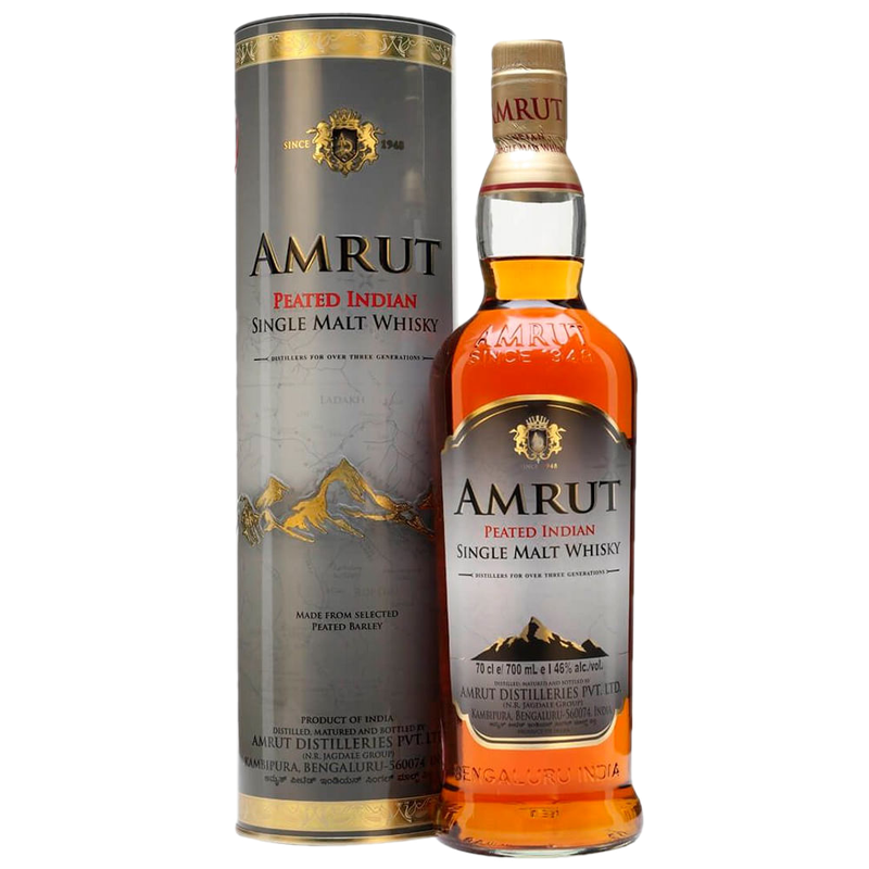 Whisky Indio Amrut Peated 700 Ml