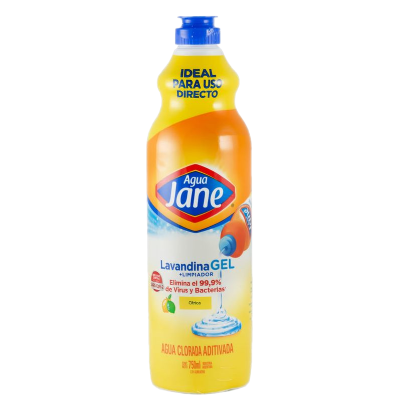 Lavandina Agua Jane Gel Cítrica 750 Ml