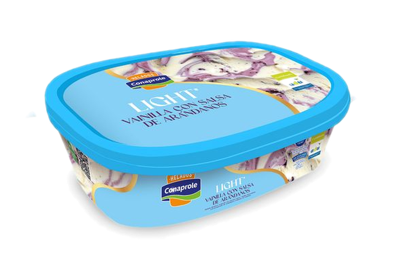 Helado De Vainilla Conaprole Con Salsa De Arándanos Light 1 L