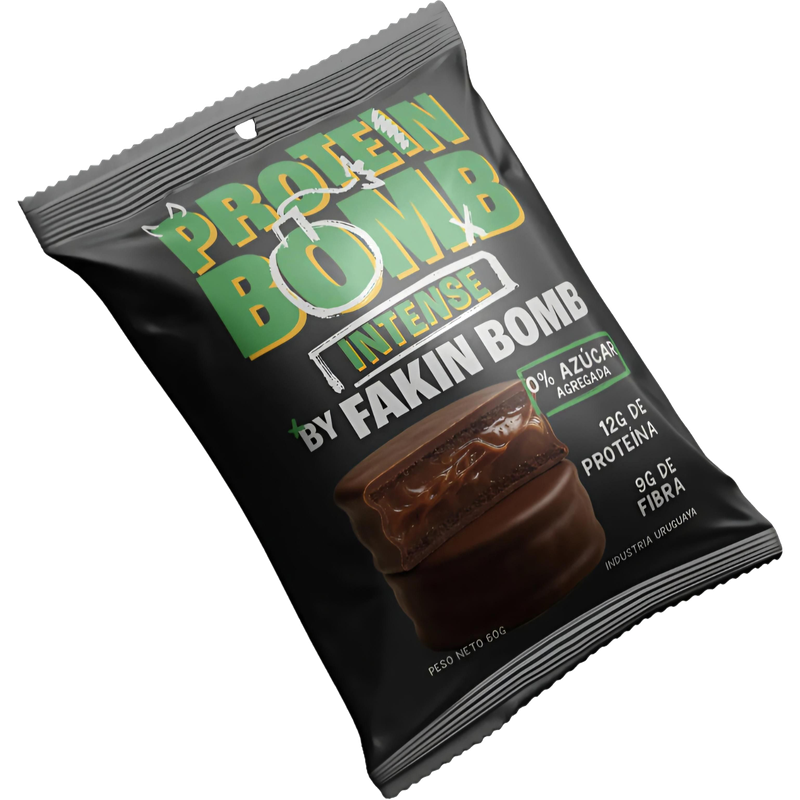 Alfajor Protein Bomb Fakin Bomb Intense 0% Azúcar 60 G