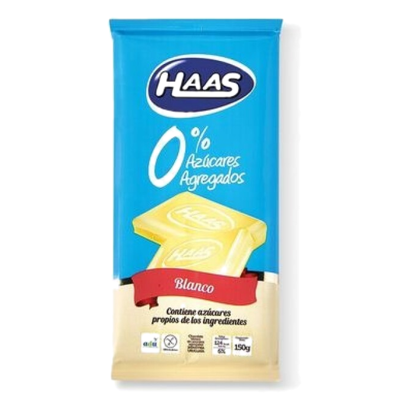 Chocolate Blanco 0% Azúcar Haas 150 G