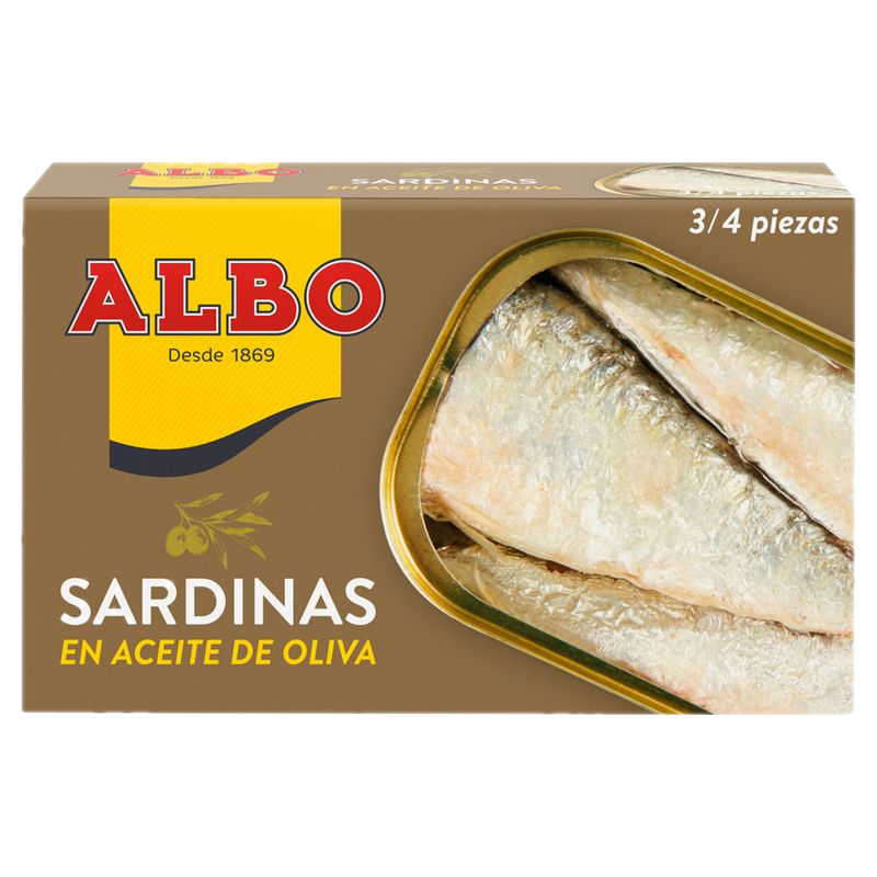 Sardinas En Aceite De Oliva Albo 120 G
