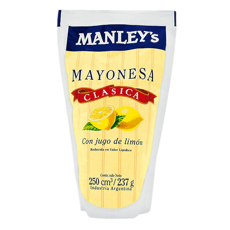 Mayonesa Clásica Manley's Pouch 250 Ml