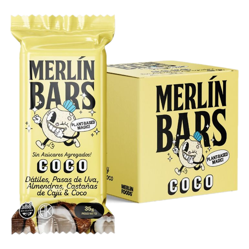 Barras De Cereal Merlín Bars Coco 35 G