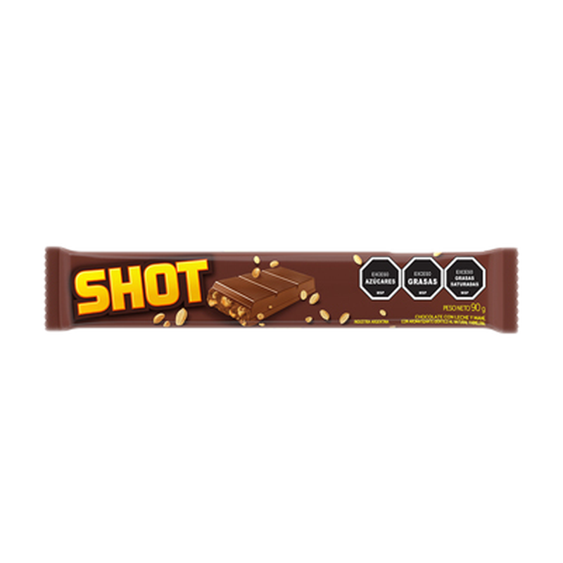 Chocolate Shot Con Leche Y Maní 90 G