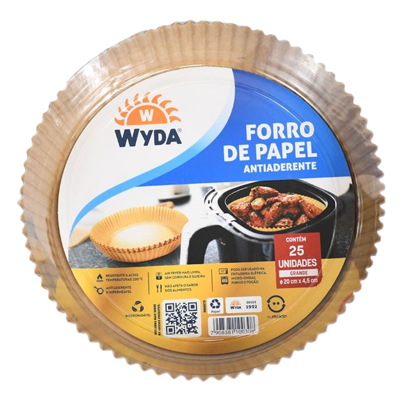 Protector Para Freidora Wyda 20 Cm 25 Unidades