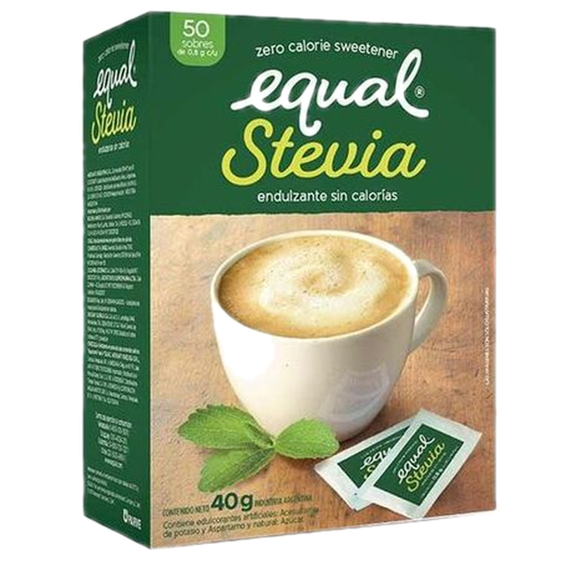 Edulcorante Equal Con Stevia 50 Sobres