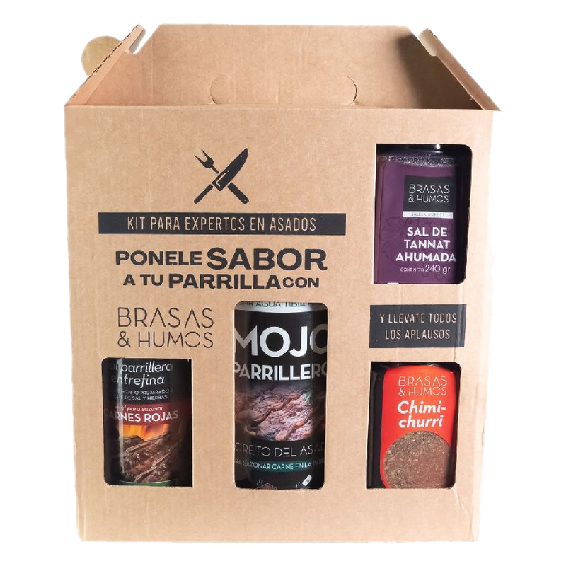 Kit Para Asado Brasas & Humos
