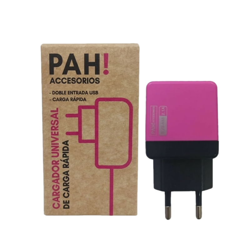 Cargador Usb Pah! - Rosa