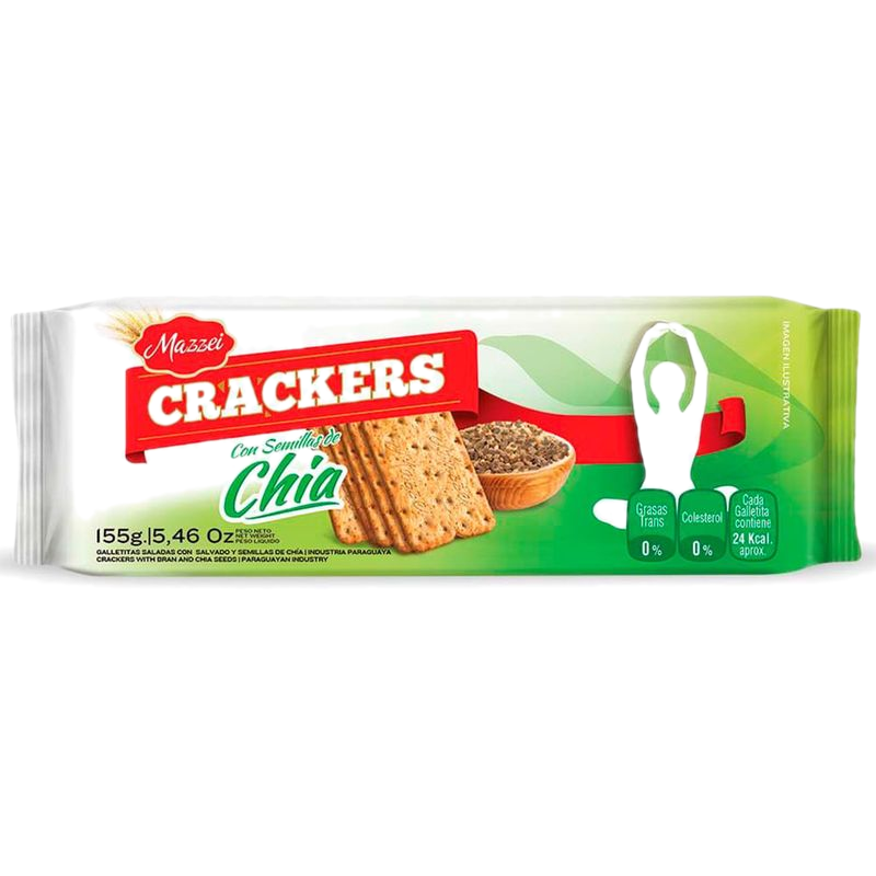Galletas Mazzei Crackers Chía 155 G