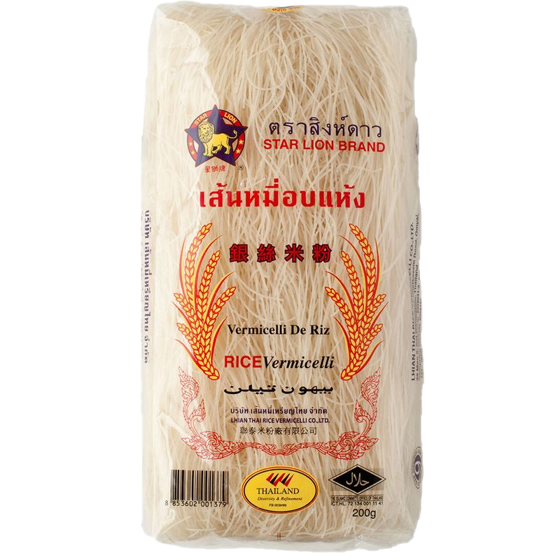 Fideos Vermicelli Star Lion De Arroz 200 G