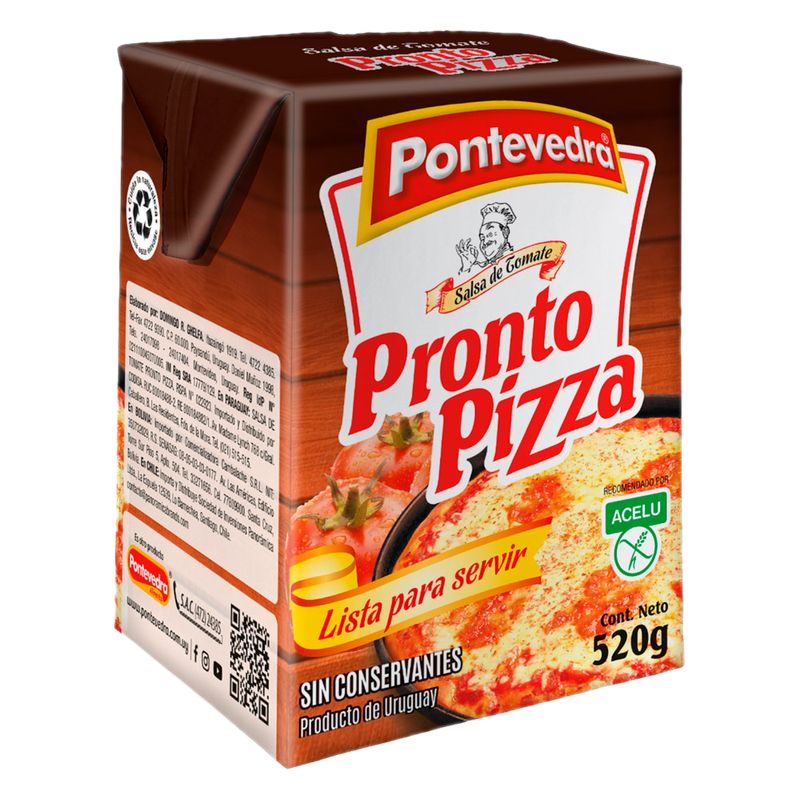 Salsa Pronto Pizza Pontevedra 520 G
