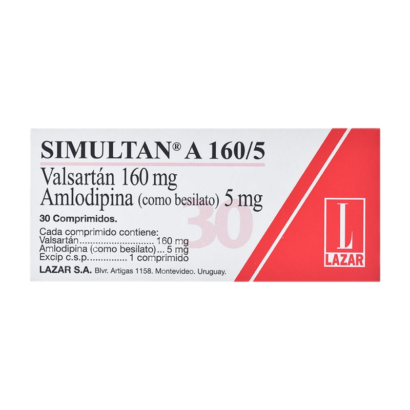 Simultan A 160/5 Mg30 Comprimidos