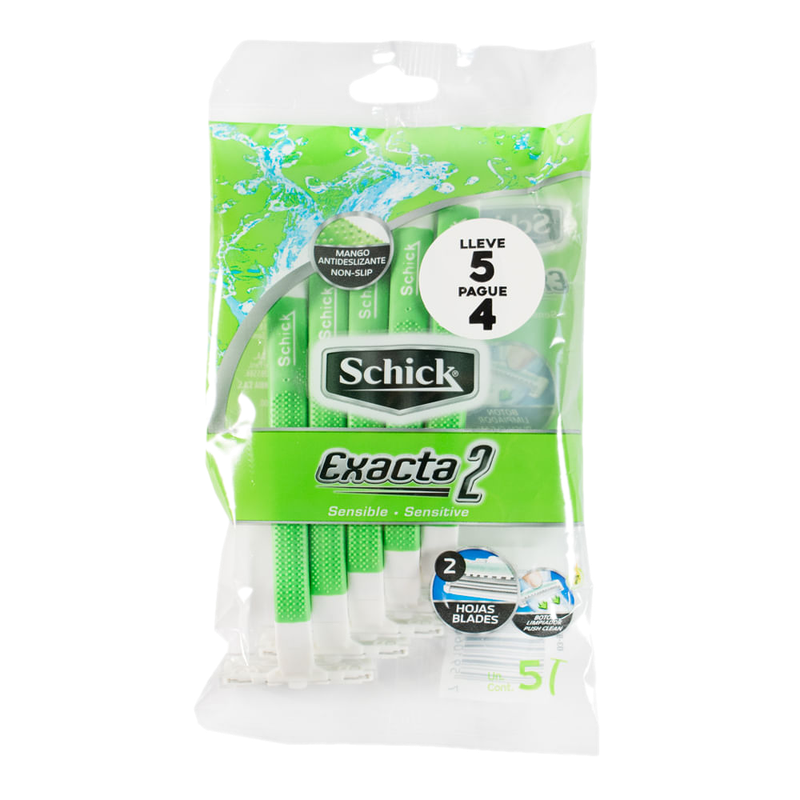 Pack 5 Unidades Afeitadora Schick Extra Delicada