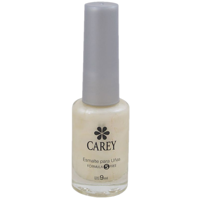 Esmalte De Uñas Carey N° 253 Glamour Blanco Plata