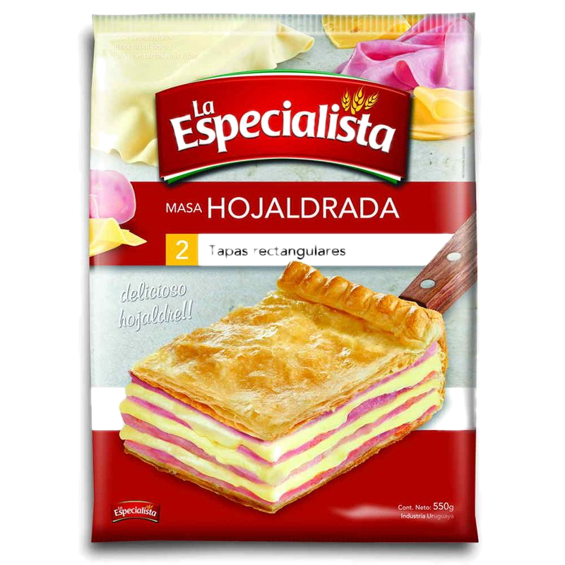 Tapa Rectangular La Especialista Hojaldre 550 G