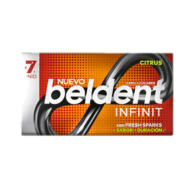 Chicle Beldent Infinit Citrus 7 Unidades