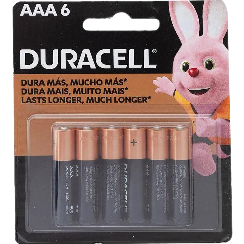 Pilas Duracell Aaa 6 Unidad