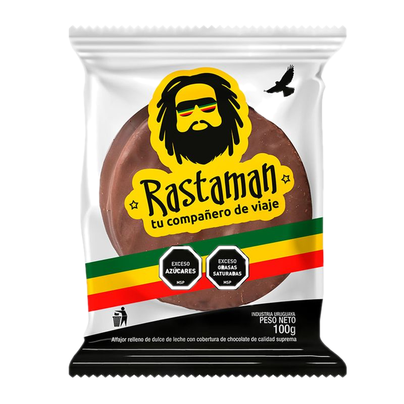 Alfajor Rastaman De Chocolate 100 G