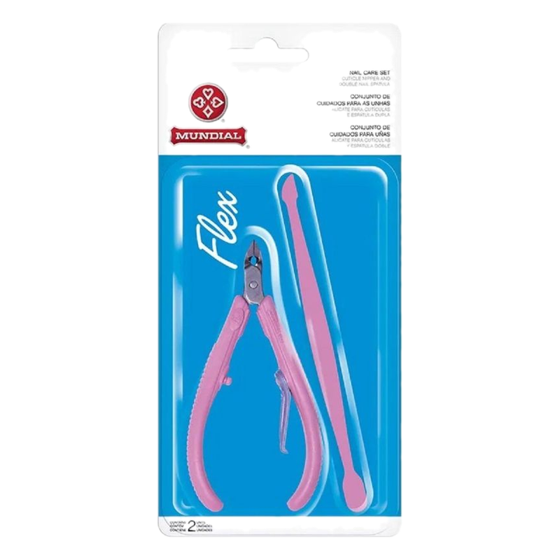 Set Alicate / Retira Cutícula Flex Mundial