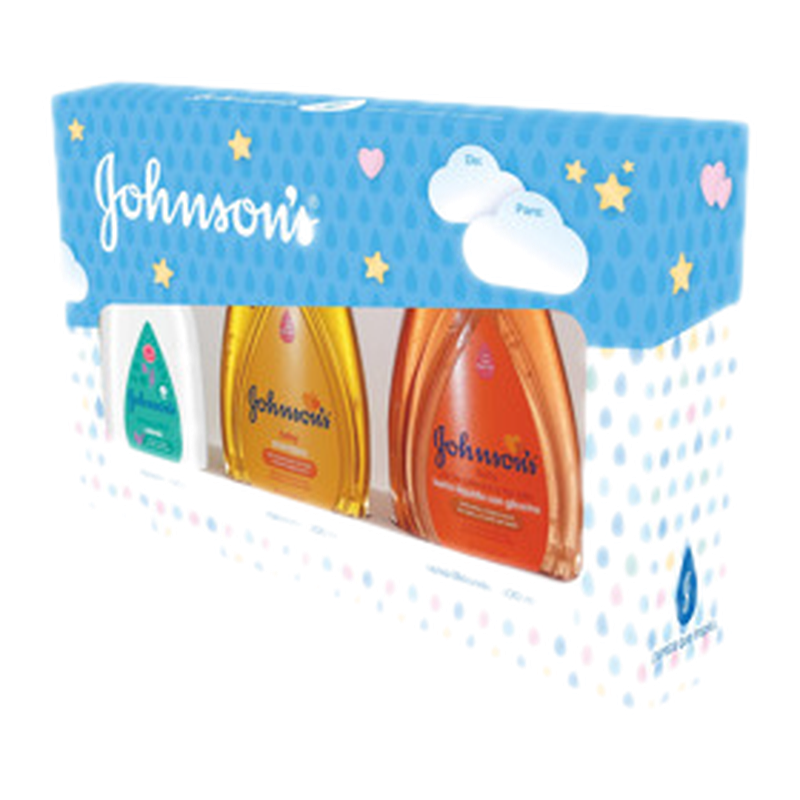 J&j Baby Shampoo Clasico+colonia Fresca Caricia+baño Glicerina Pack [200+100+200 Ml]