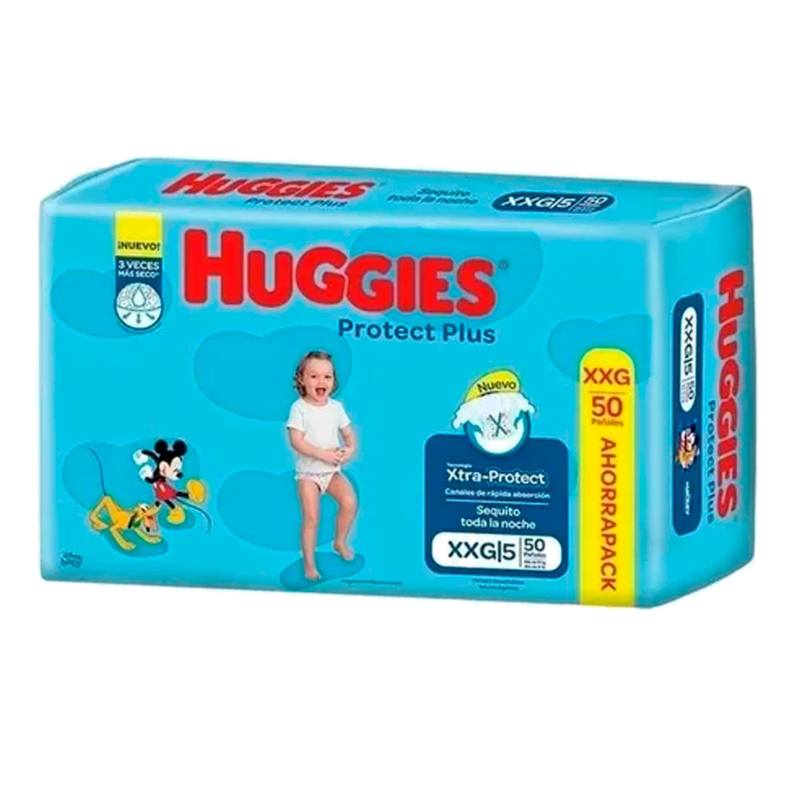 Pañal Huggies Protect Plus T. Xxg 50 Unidades