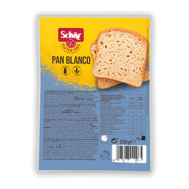 Sin Gluten Pan Blanco Schar 250 G