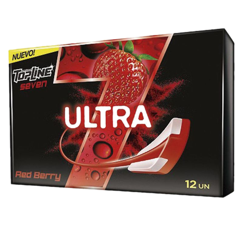 Chicle Topline 7 Ultra Berry 24 G