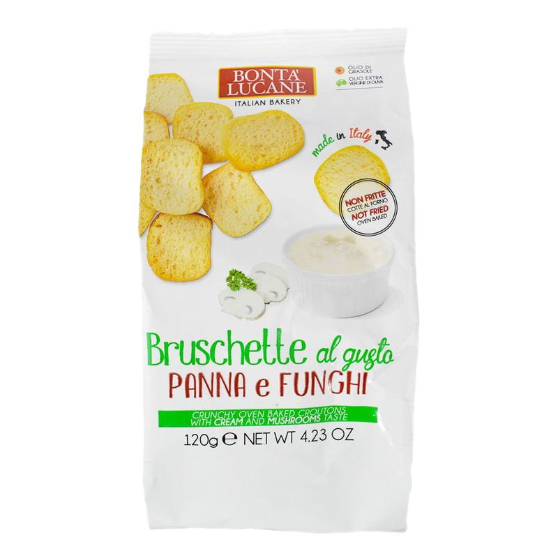 Snack Bonta Lucane Bruschetta De Crema Y Hongo 120 Ml