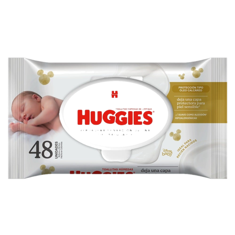 Toallitas Húmedas Huggies Óleo Calcáreo 48 Unidades