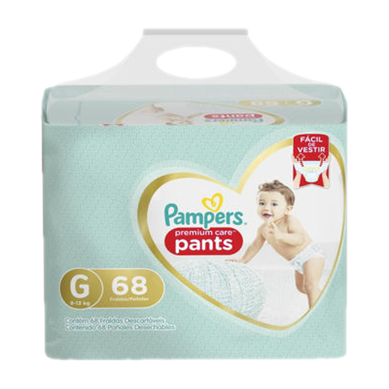 Pañales Pampers Premium Care Talle G 68 Unidades