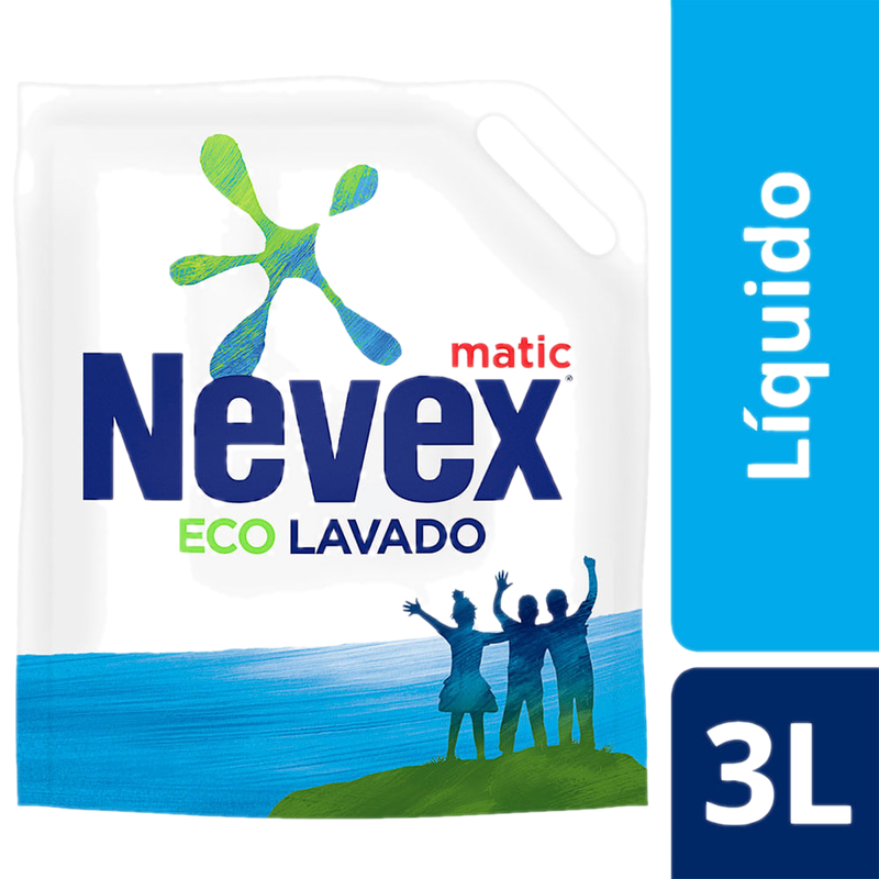 Jabón En Polvo Para Lavarropas Nevex Matic Eco Lavado 3 Kg