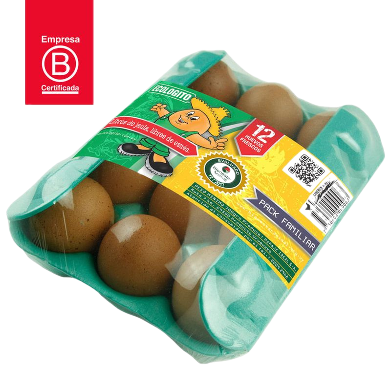 Huevo Ecologito Pack Familiar 12 Unidades
