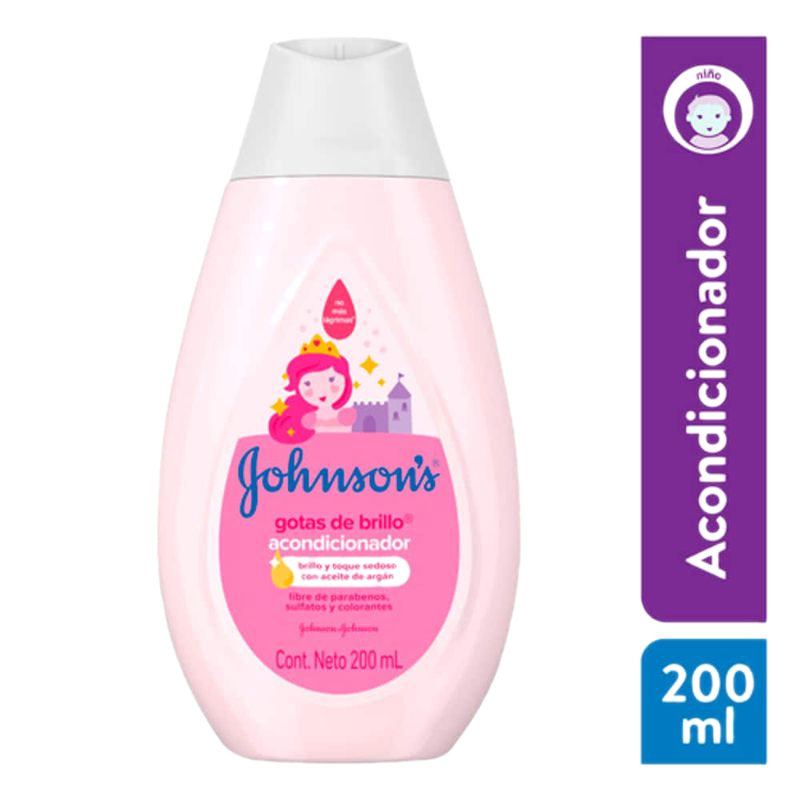 Acondicionador Johnson's Gotas De Brillo 200 Ml