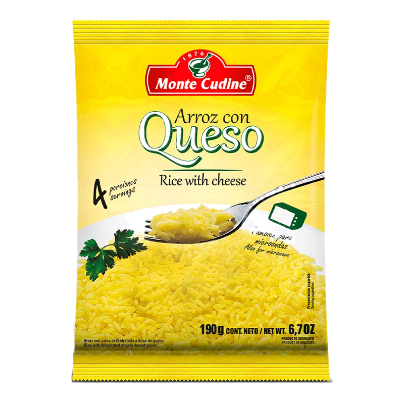 Arroz Saborizado Monte Cudine Con Queso 190 G