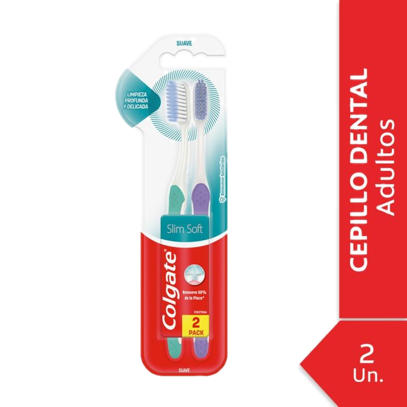 Cepillo Dental 2x1 Colgate Slim Suave