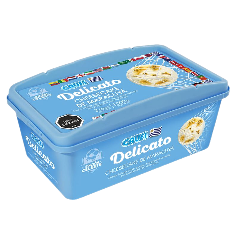 Helado Crufi Delicato Cheesecake Maracuyá 2 L