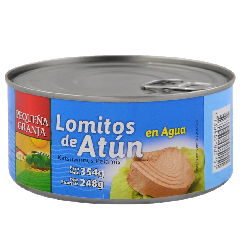 Atún Lomito Al Natural Pequeña Granja 354 G