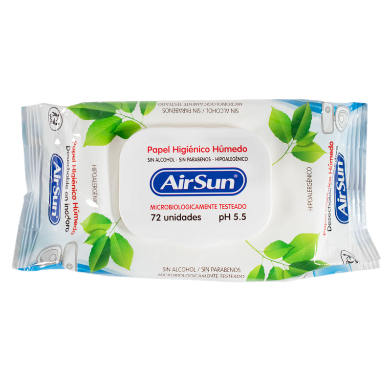 Papel Higiénico Húmedo Air Sun 72 Unidades