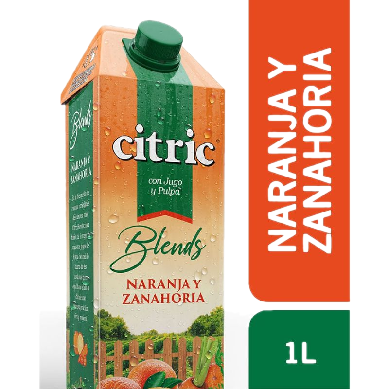 Jugo Citric Blends Naranja Y Zanahoria 1 L
