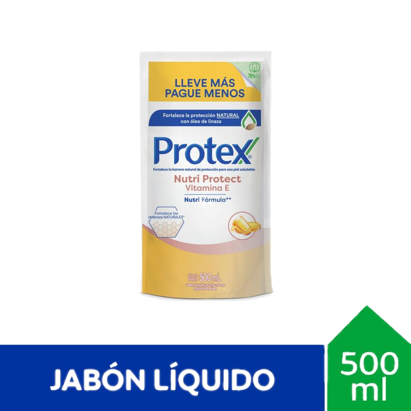 Jabón Líquido Protex Vitamina E Doy Pack 500 Ml