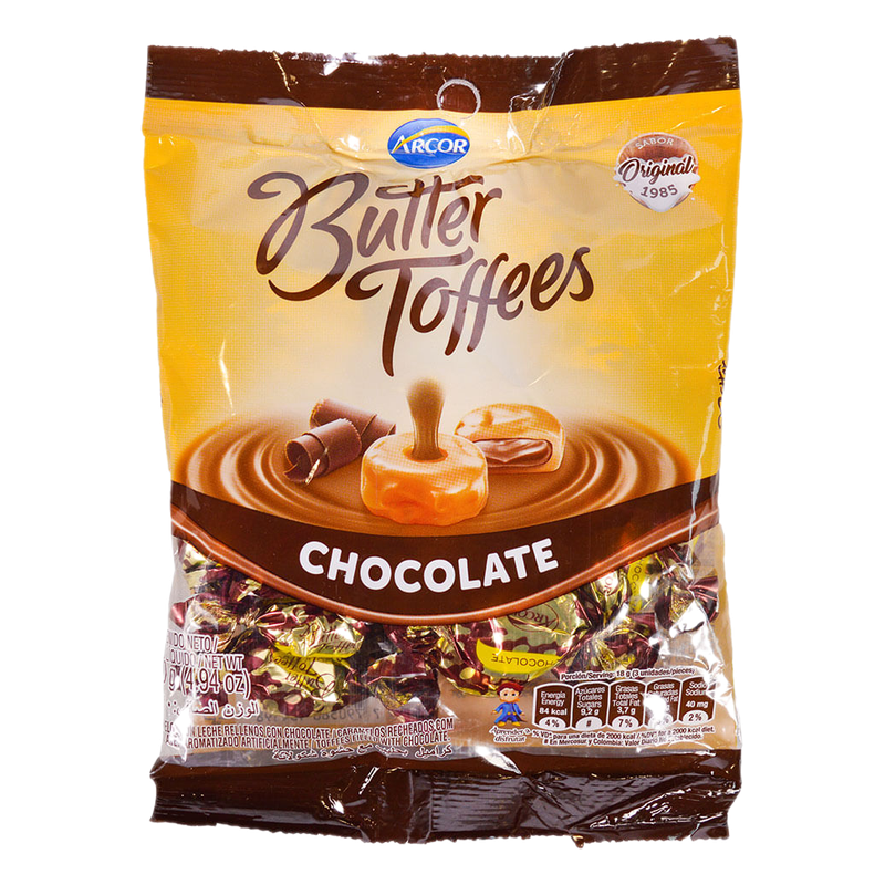Caramelos Masticables De Chocolate Butter Toffees Arcor 140 G