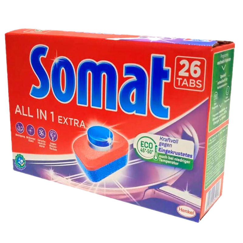 Deter Para Lavavajilla Somat 26 Tabletas