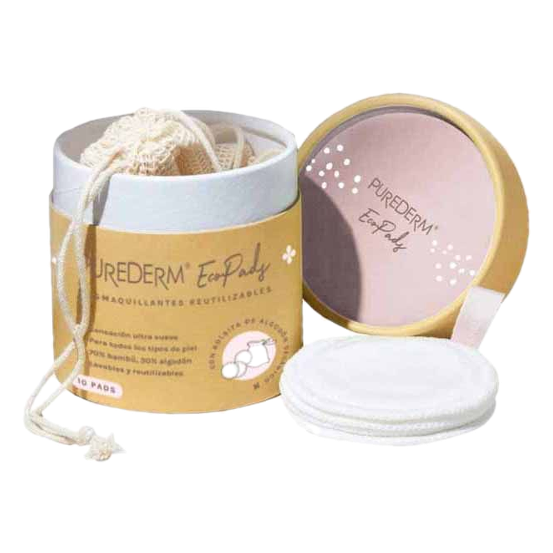 Eco Pads Purederms Algodon 10 Unidades Vegana