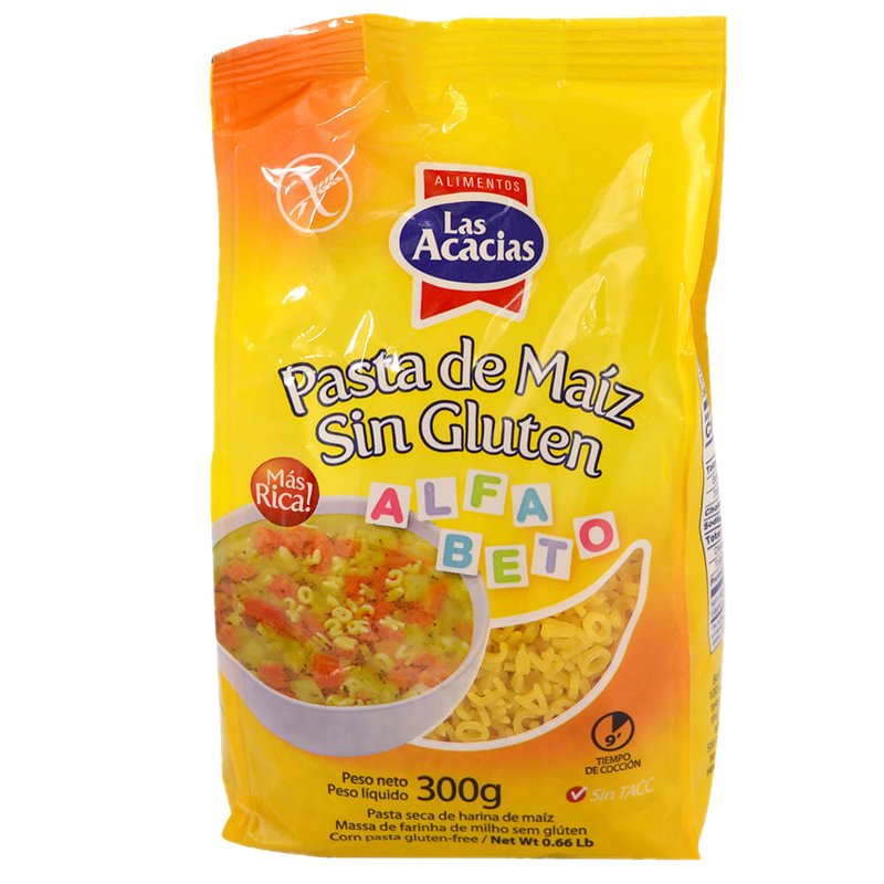 Pasta De Maíz Alfabeto Las Acacias 300 G
